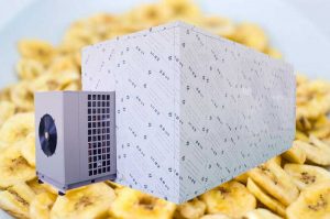 Bomba de calor de ahorro de energía Chips de plátano Horno secador