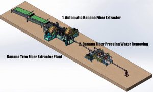 Automatic Banana Tree Fiber Production Line
